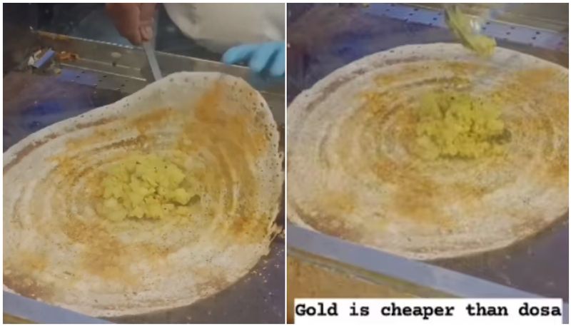 Dosa being sold for Rs 600 at airport video viral btb