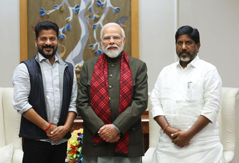 cm revanth reddy and deputy cm bhatti vikramarka met pm modi in delhi, singareni elections to be held today, more 8 new corona cases in hyderabad kms