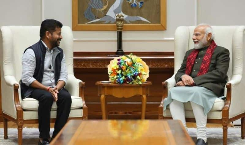 Telangana CM Revanth Reddy meeting with PM  Narendra Modi AKP