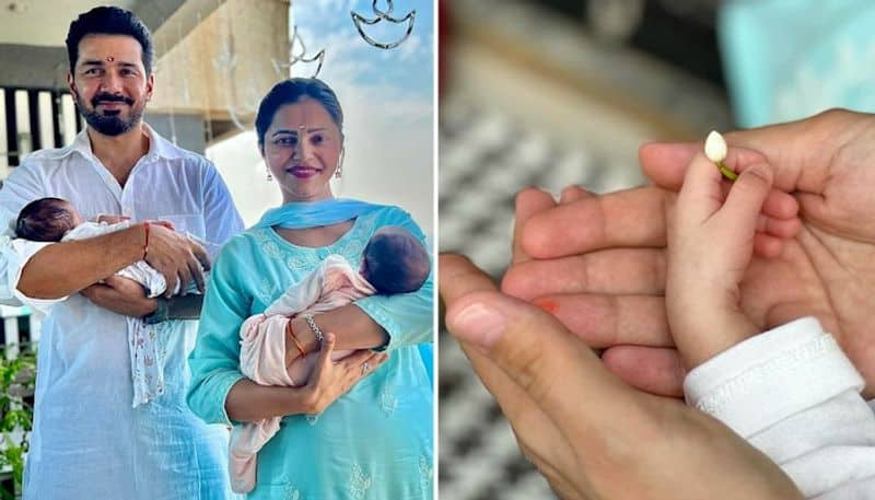 Photos Rubina Dilaik, Abhinav Shukla share their twin baby girls' cute pictures RBA