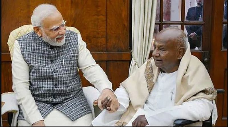 Former PM HD Devegowda Talks Over PM Narendra Modi grg 