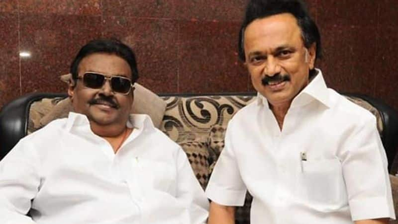 state tributes to dmdk leader Vijayakanth body... CM Stalin announcement tvk