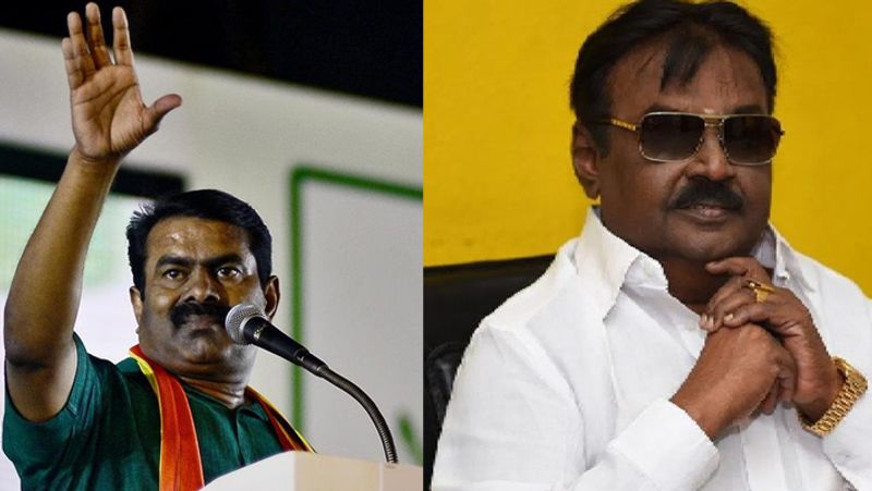 Seeman praises dmdk chief Vijayakanth tvk