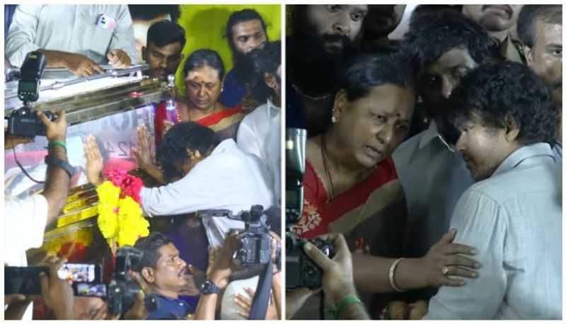 Vijayakanth fans voice out against actor vijay while he is coming to paid last respect to captain gan