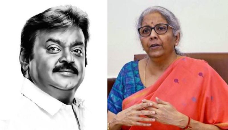 Union Minister Nirmala Sitharaman pays tribute to Vijayakanth and praises his humanity Rya