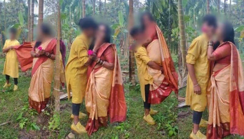 photoshoot of a government school headmistress with a Class 10 student during school tour went viral and suspended etj