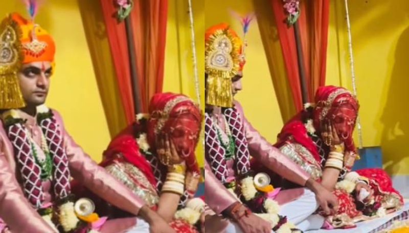 bride sleeping in marriage rituals grooms reaction went viral rlp