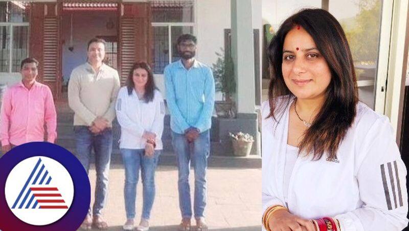 Actress Pooja Gandhi couple visit malenadu shivamogga rav