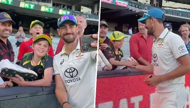 cricket Mitchell Starc gifts his shoes to young fan after Australia's victory against Pakistan (WATCH) osf