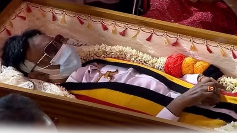 Vijayakanth funeral his body was cremated in dmdk office chennai smp