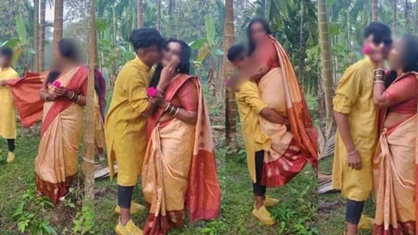 Photoshoot: స్టూడెంట్ తో మహిళ టీచర్ రొమాంటిక్ ఫొటో షూట్.. కిస్సులు, హంగులు ఇస్తూ పోజులు.. నెట్టింట్లో వైరల్ 