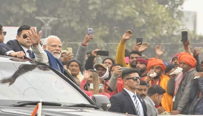 Prime Minister Modi Road Show and Airport, railway statio inaguration in Ayodhya- bsb