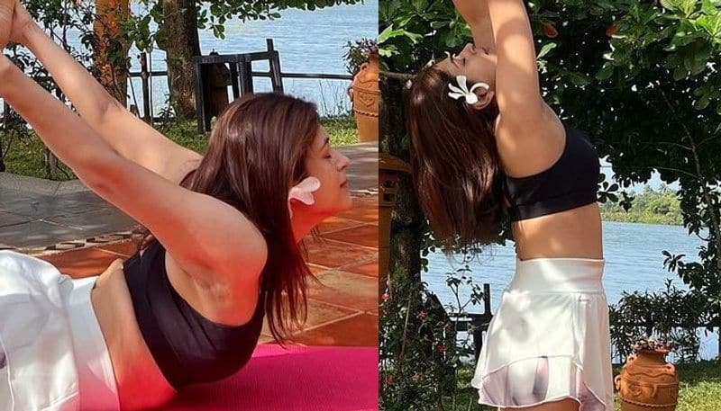 Shraddha Das Yoga photos became storm in social media Fans Comments san