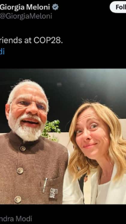 इटली पीएम जॉर्जिया मिलोनी संग सेल्फी