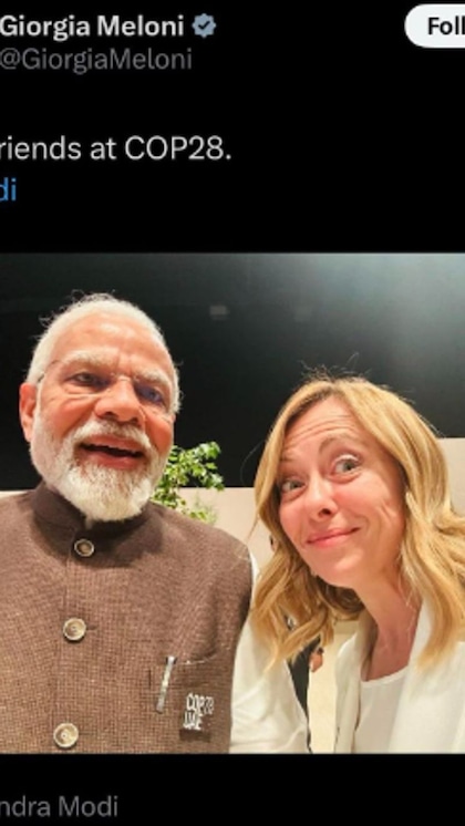 <p>दिसंबर में दुबई में आयोजित कॉप-28 में भाग लेने पहुंचे पीएम मोदी और इटली पीएम जॉर्जियां मिलोनी की सेल्फी खूब वायरल हुई थी। मेलौनी ने कैप्शन में #melodi भी लिखा था। </p>

