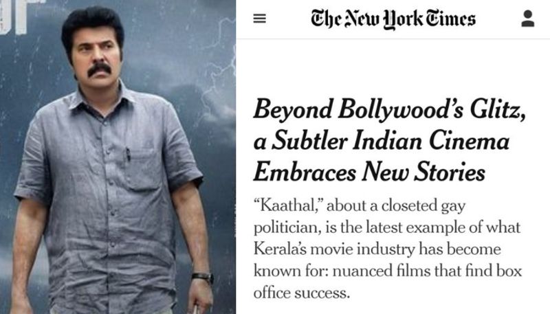 The New York Times mammootty movie kaathal the core review goes viral nrn 