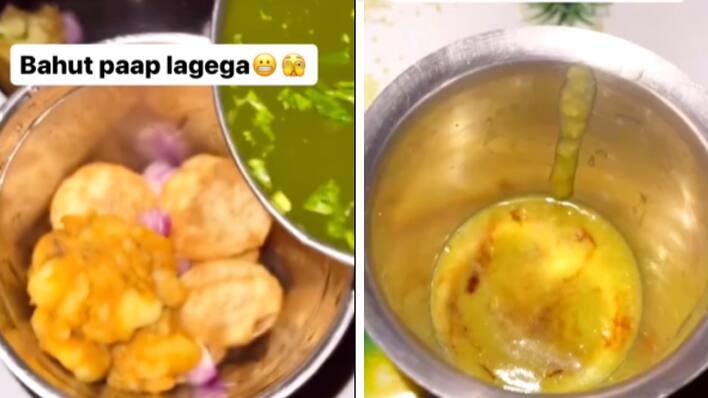 Viral video of pani puri juice
