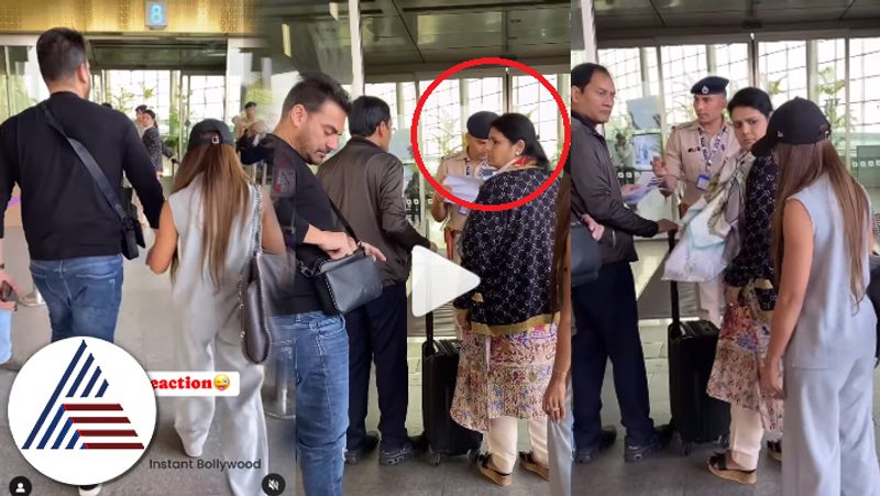 Newly weds Arbaaz Khan and Shura Khan at the airport ready for romantic getaway suc