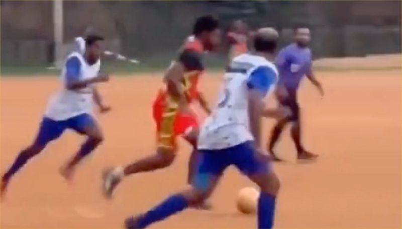 From Cricket to the Football pitch: Sanju Samson's spirited game at Kerala Sevens goes viral (WATCH) osf