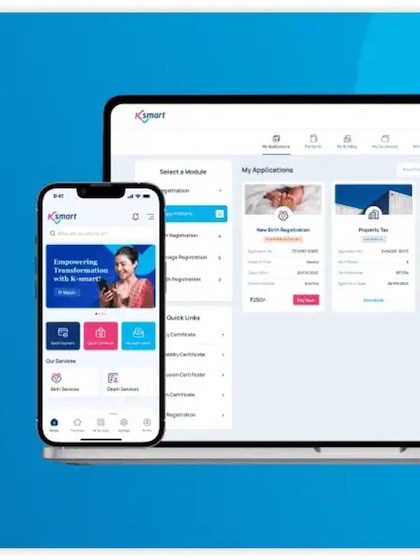 1. Visit https://ksmart.lsgkerala.gov.in/ui/web-portal