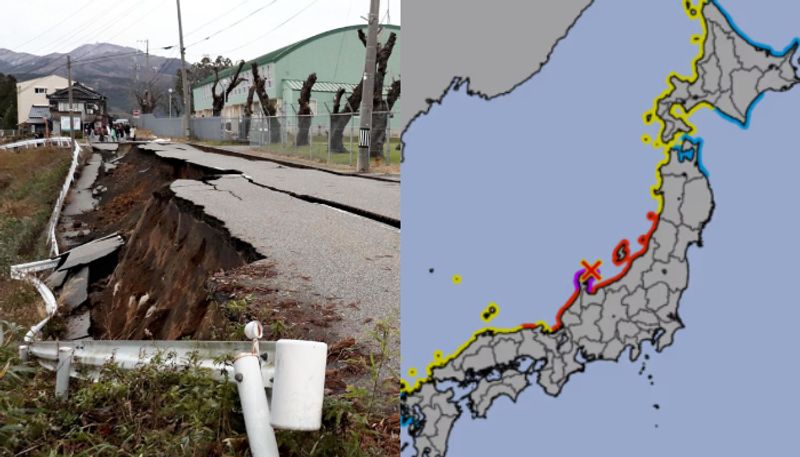 first tsunami waves hit japan after 7 6 quake 5 metre waves expected too ash