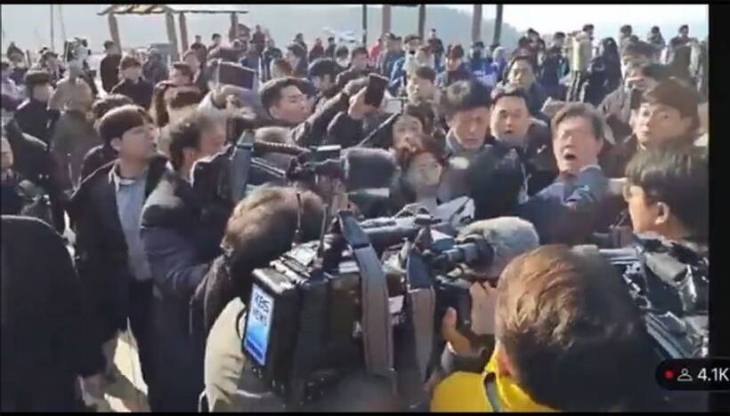 South Korea's Democratic Party leader Lee Jae myung stabbed during public appearance (WATCH)