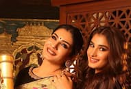 raveena tandon daughter rasha thadani latest lehenga design photo kxa 