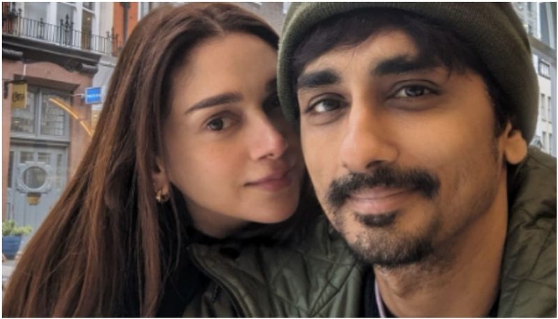 Aditi Rao Hydari and Siddharth cutest happy new year pic share romantic holiday vvk