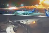 japan plane crash on runway catches fire at tokyo airport kxa