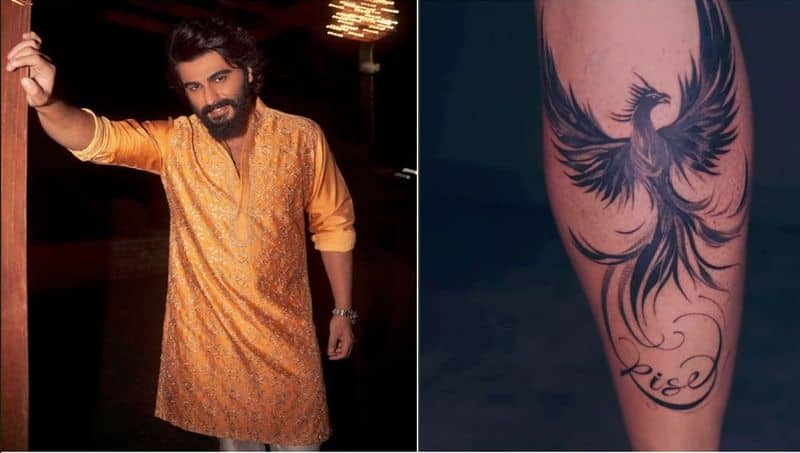 Malaika Aroras boyfriend Arjun Kapoor welcomed the New Year in a different way with a phoenix tattoo akb