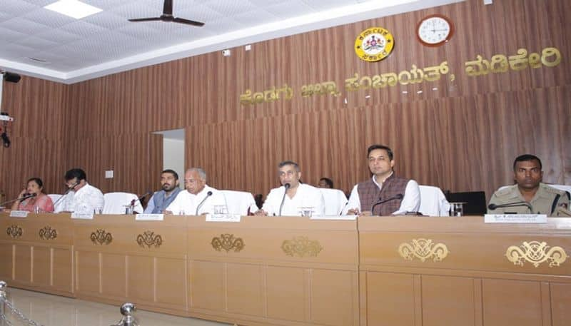 Minister NS Boseraju talks Over Drinking Water in Kodagu grg 