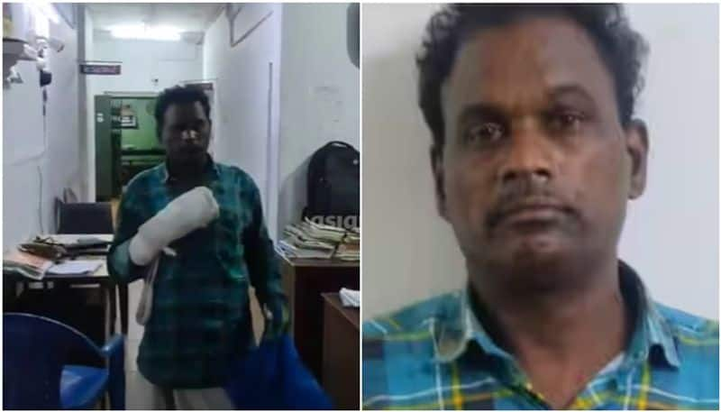 Suspicion and hostility for not signing the accident claim Husband tries to kill his wife by throwing acid Thiruvananthapuram SSM