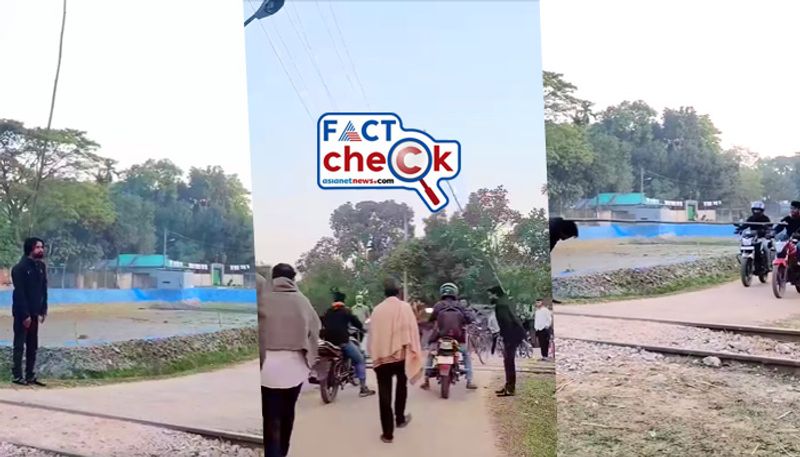 Bizarre video of railway level crossing is not from India here is the fact check jje