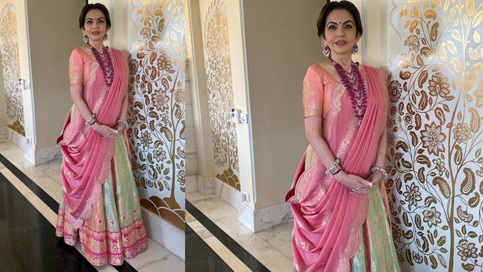 Nita Ambani lehanga Saree