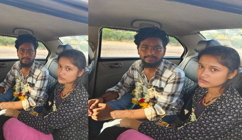 ballari lovers married in a car at kirataka movie style gvd