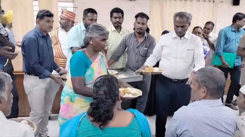 tirupattur district collector baskara pandian supply a foods to physically challenged persons in office campus vel