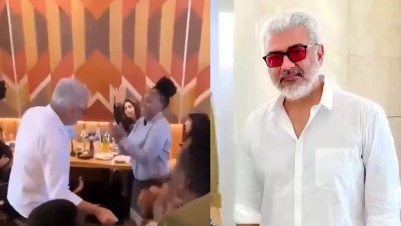 Vidaamuyarchi hero ajithkumar dance in new year party viral video gan