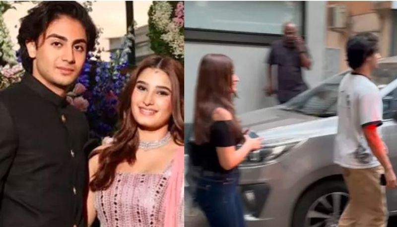 Arhaan Khan son of arbaaz khan and Malaika Arora Hanging Out With Raveena Tandon's Daughter Rasha thadani netizens assumes this Star Kids in Dating akb