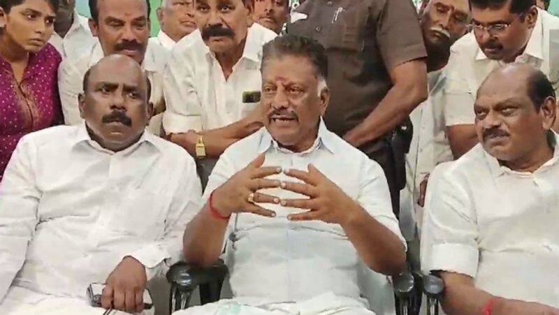 I will contest the parliamentary elections with this symbol.. O. Panneerselvam tvk