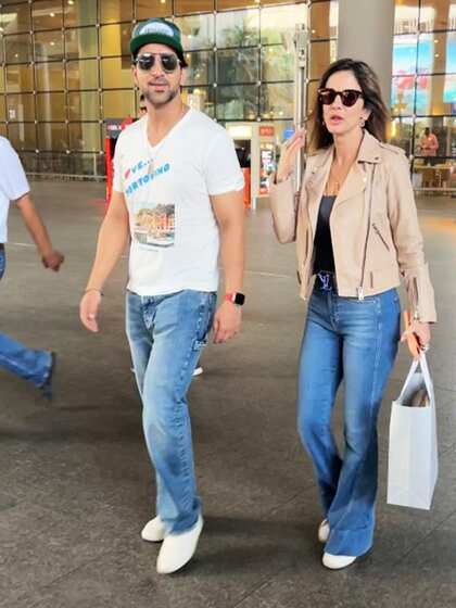 Sussanne Khan and Arslan Goni
