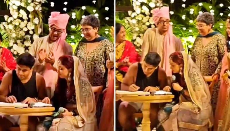 Ira Khan, Nupur Shikhare wedding: Couple gets trolled for their wedding attire  RBA