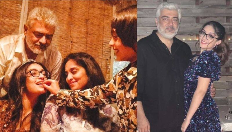 ajith kumar and shalini celebrates daughter anoushkas 16th birthday pic nsn