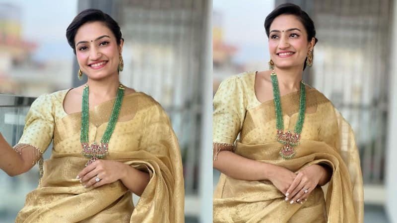 Seethara serial Actress Vaishnavi Gowda looks Gorgeous in Traditional look Vin