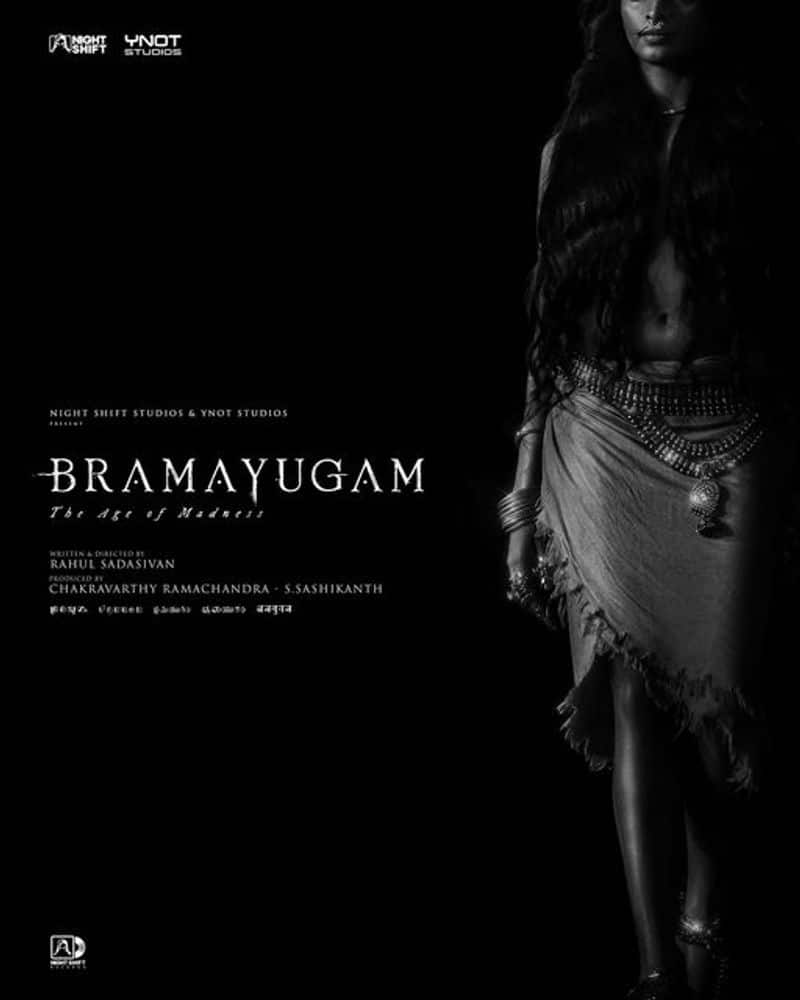 Amalda Liz character poster from mammootty movie Bramayugam nrn