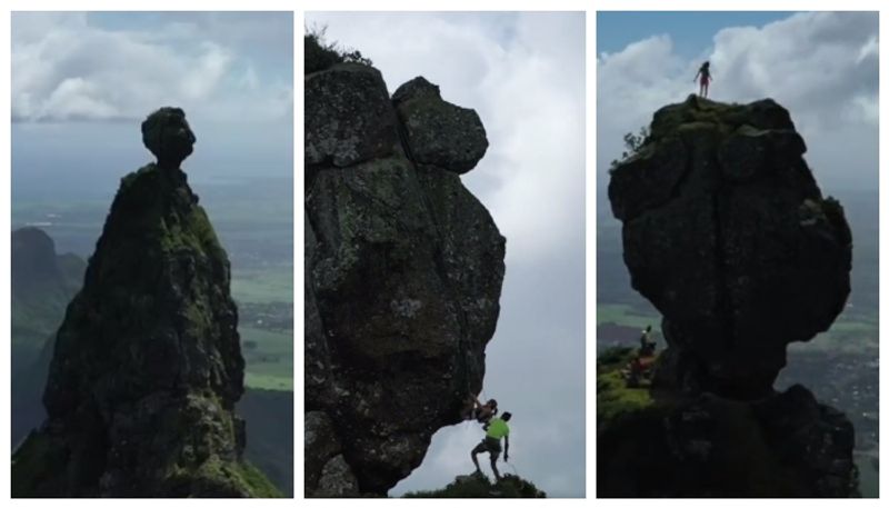 women conquering a mountain like the head of a human being video has gone viral bkg 