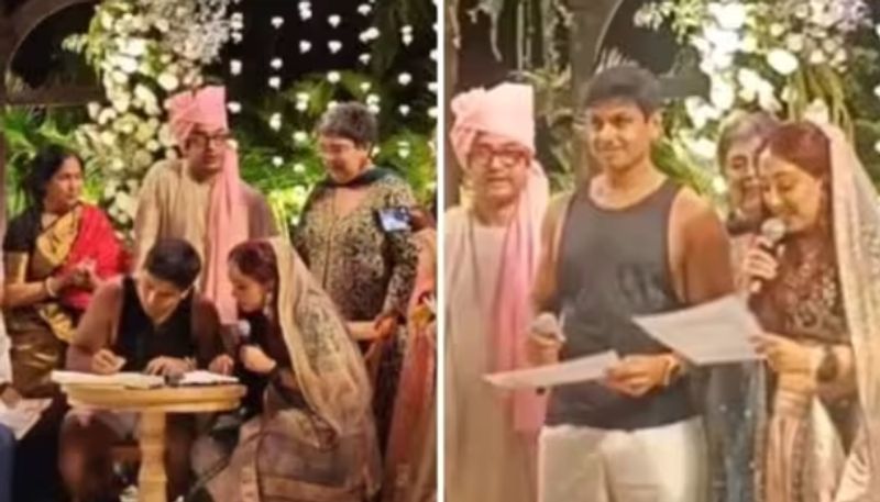 ira khans wedding video going viral as groom nupur shikhare wears shorts