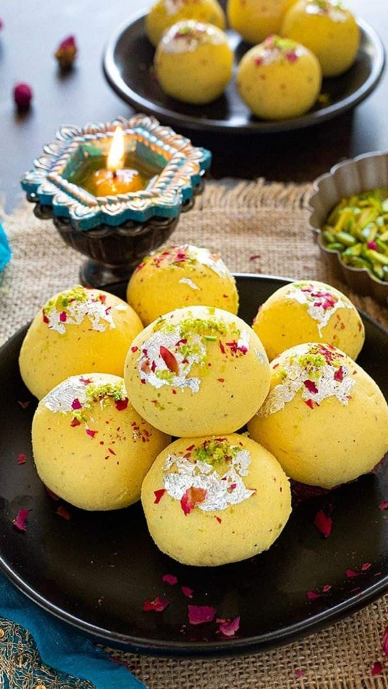 lohri recipe 2024 special dishes in hindi Kesar malai ladoo recipe Kesar malai ladoo recipe ingredients kxa 