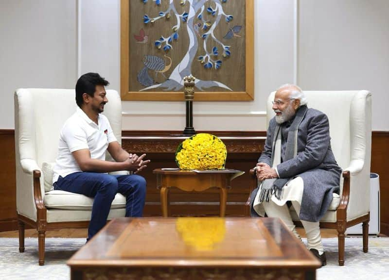 Udhayanidhi Stalin meets PM; invites him for Khelo India, seeks relief for rain-hit areas sgb