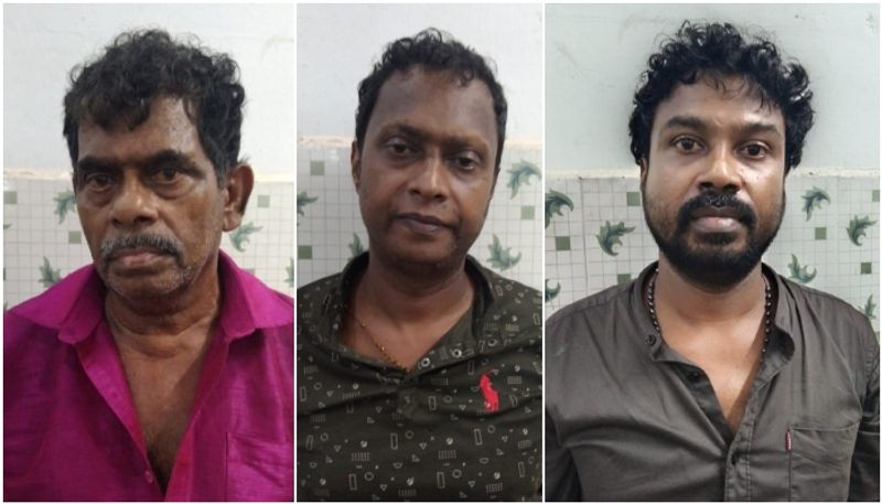 Father and two sons arrested with huge explosive material in Kidangoor apn 