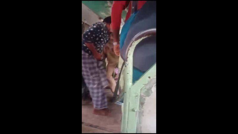 mentally challenged person attacked by conductor and driver at government bus in kayakumari district vel